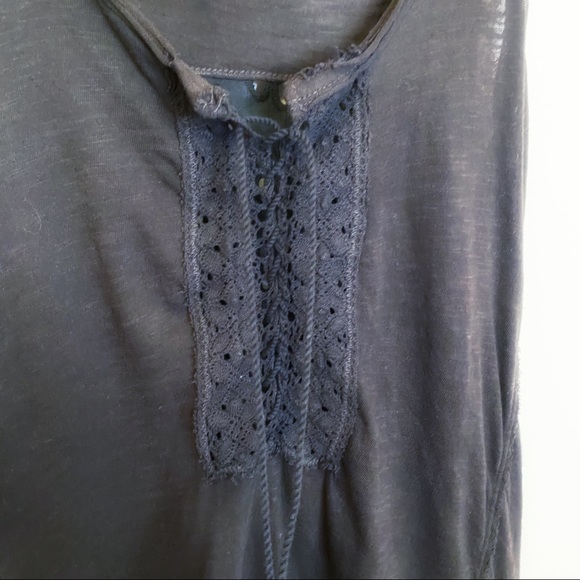 Free People Lace Up Tank Top with Ruffle D… - Picture 3 of 5